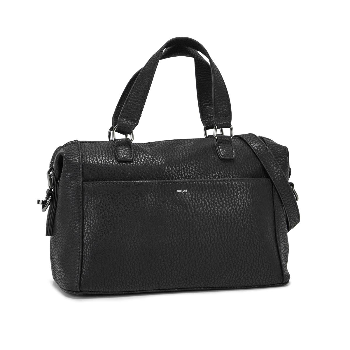 Lds black bowler shoulder bag
