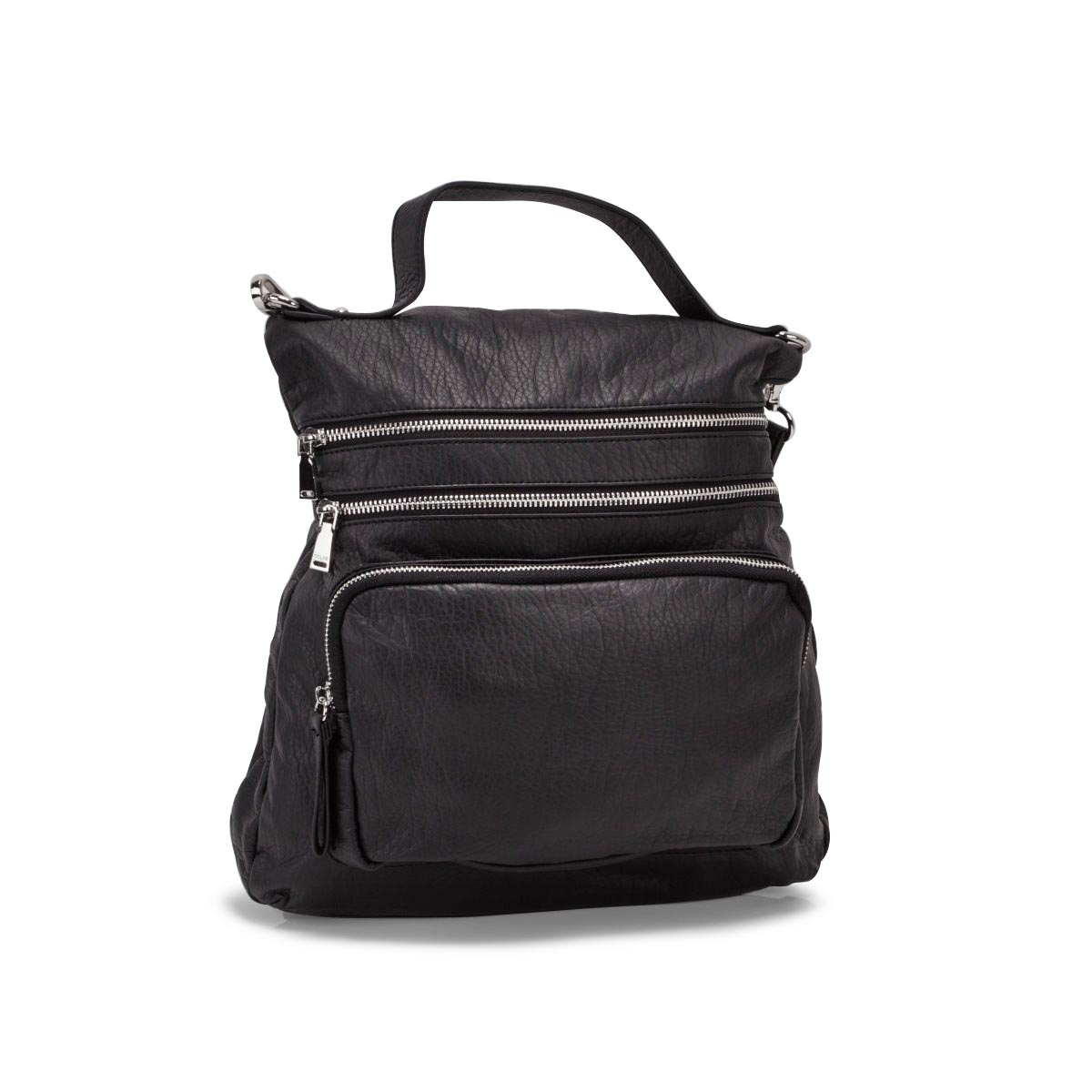 Lds blk convertible messenger/backpack