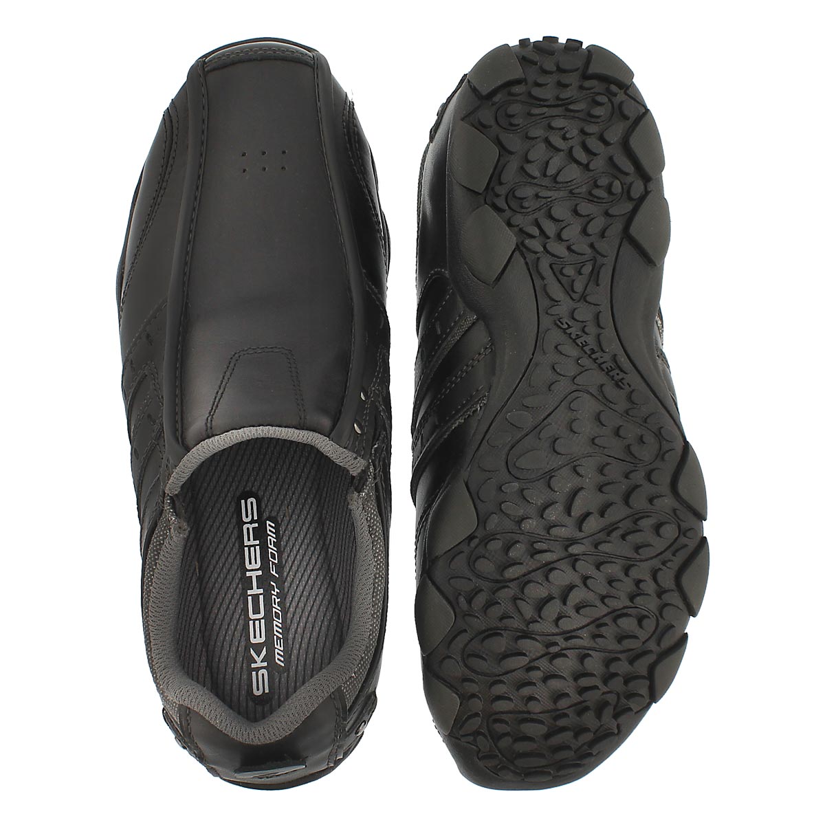 Mns Heisman black twin gore slip-on
