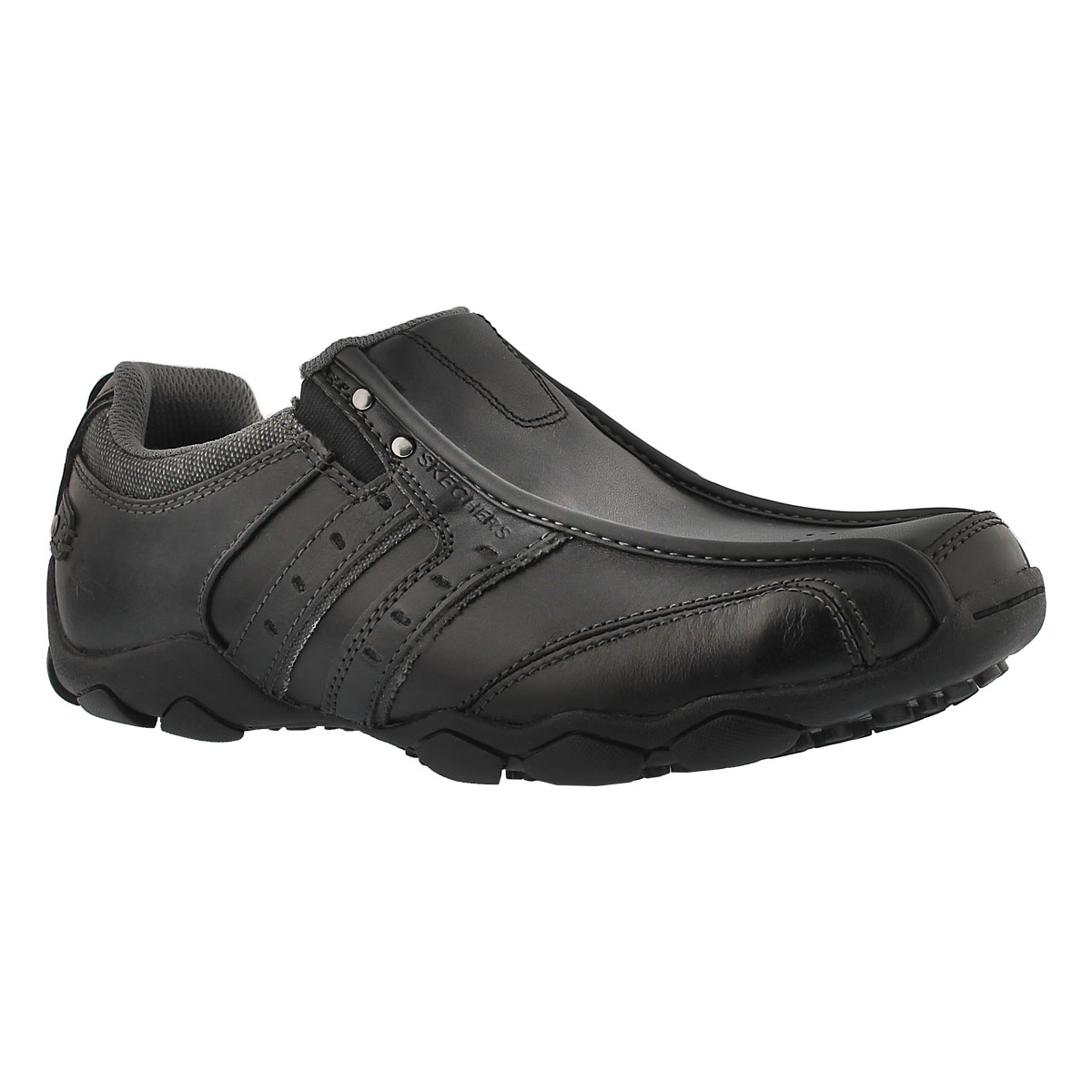 Mns Heisman black twin gore slip-on