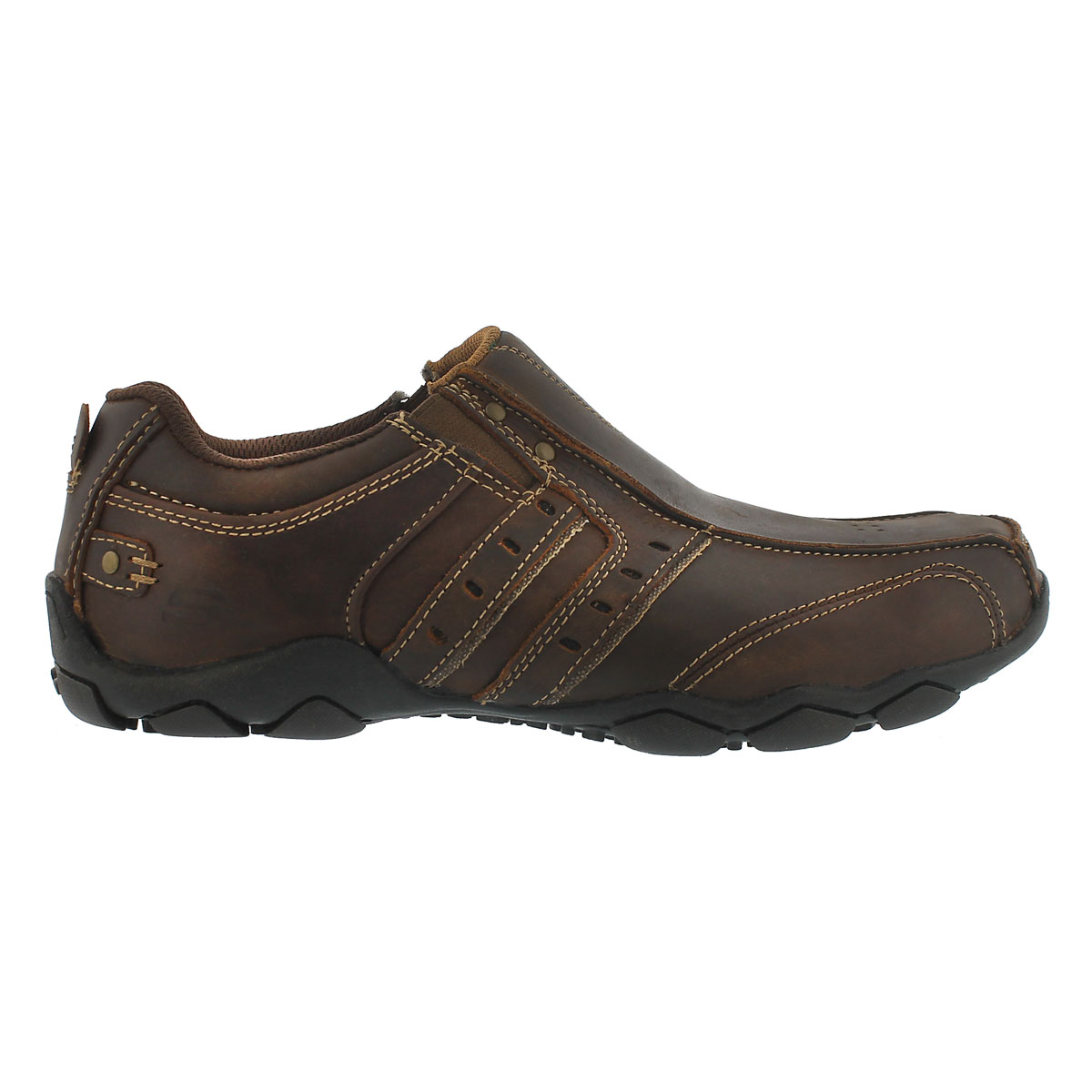 Mns Heisman dk brown twin gore slip-on