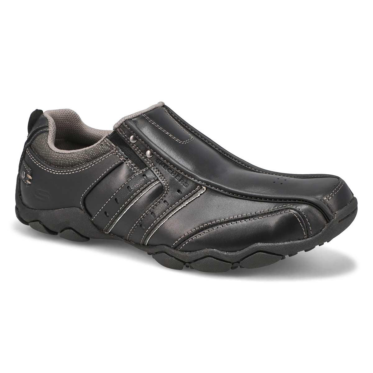 skechers men's heisman casual slip on