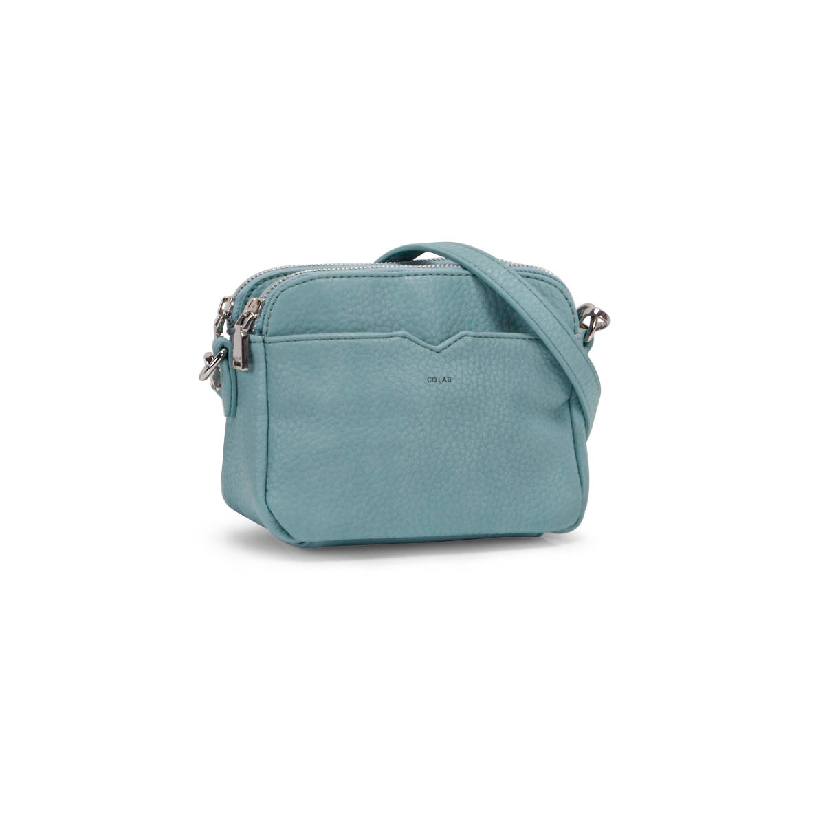 Lds aqua double crossbody bag