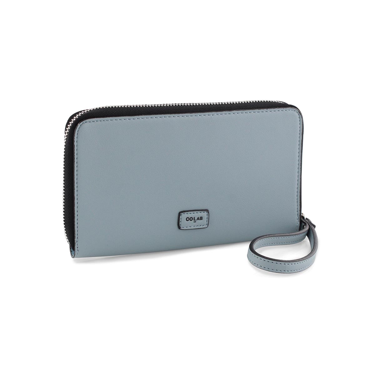 Portefeuille-portable, bleu piscine, fem