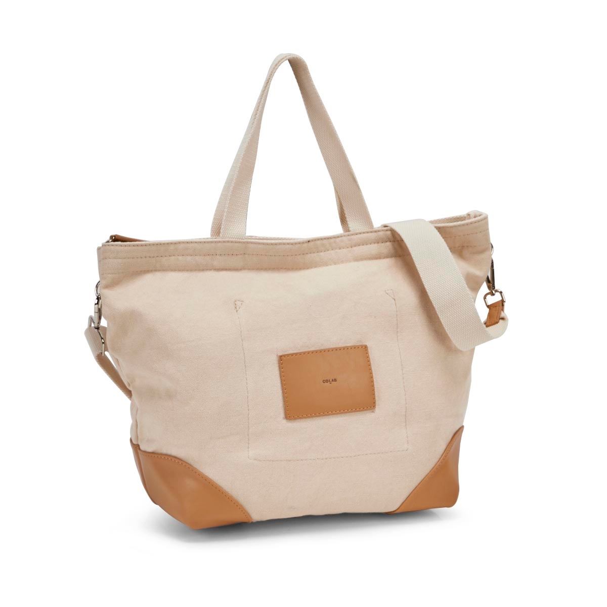 Lds cream biscuit small 2 strap tote bag