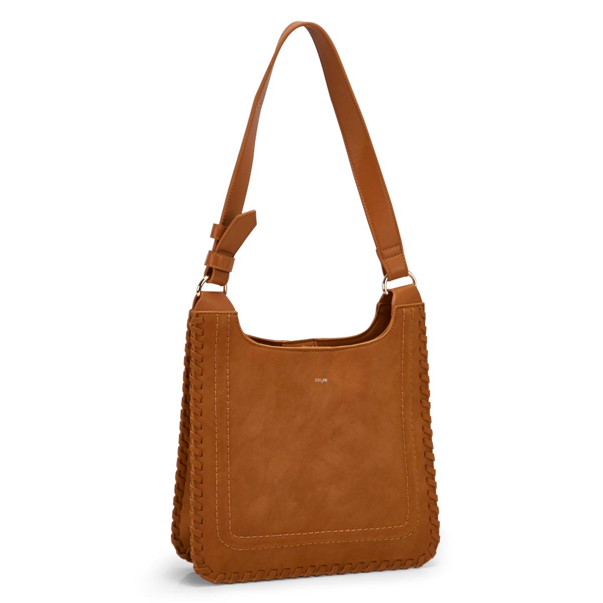 Lds Whipstitch russet hobo/crossbody bag