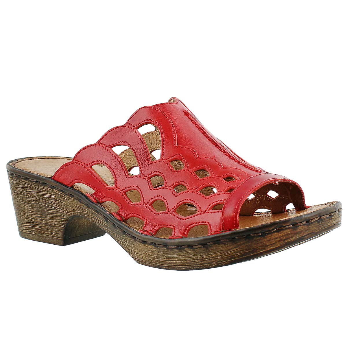 Lds Rebecca 23 coral slipon dress sanda