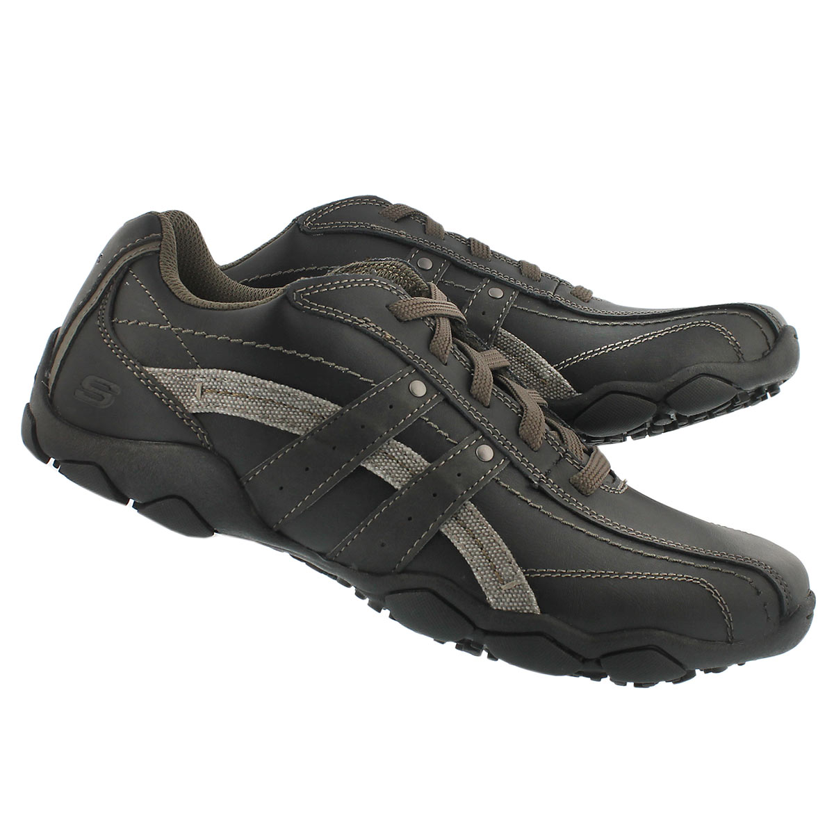 Mns Blake black leather lace up
