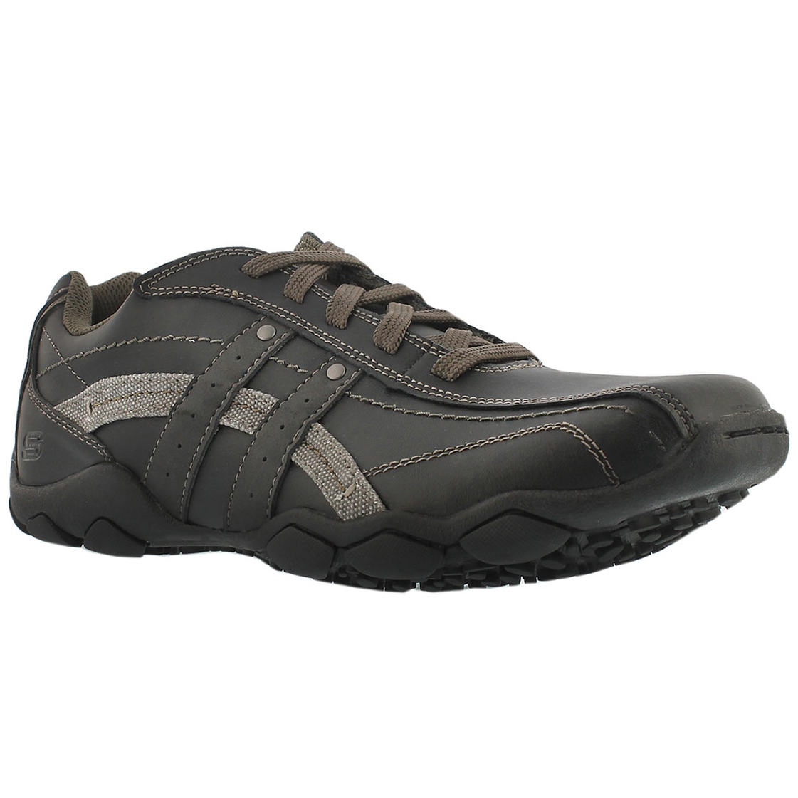 Mns Blake black leather lace up