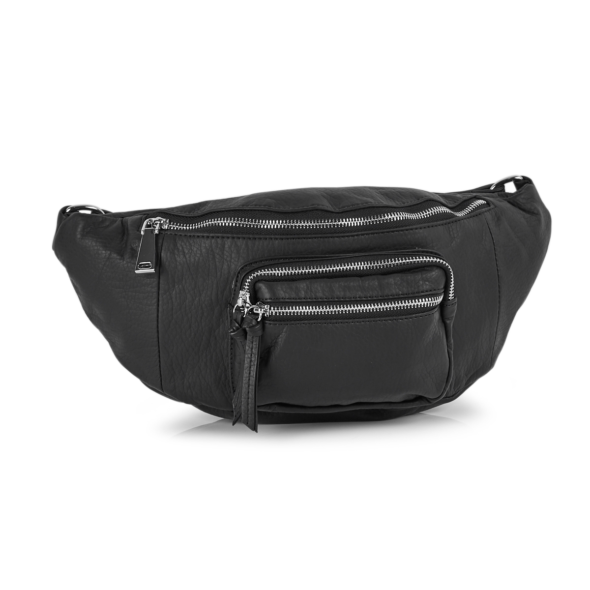 Lds Washed Vintage black fanny pack