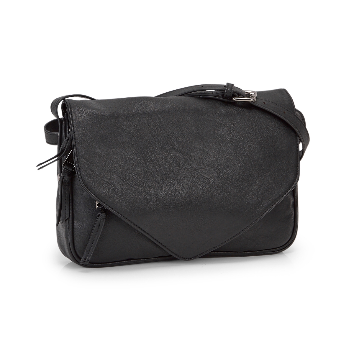 Sac à bandoulière messag. à rabat nr fem