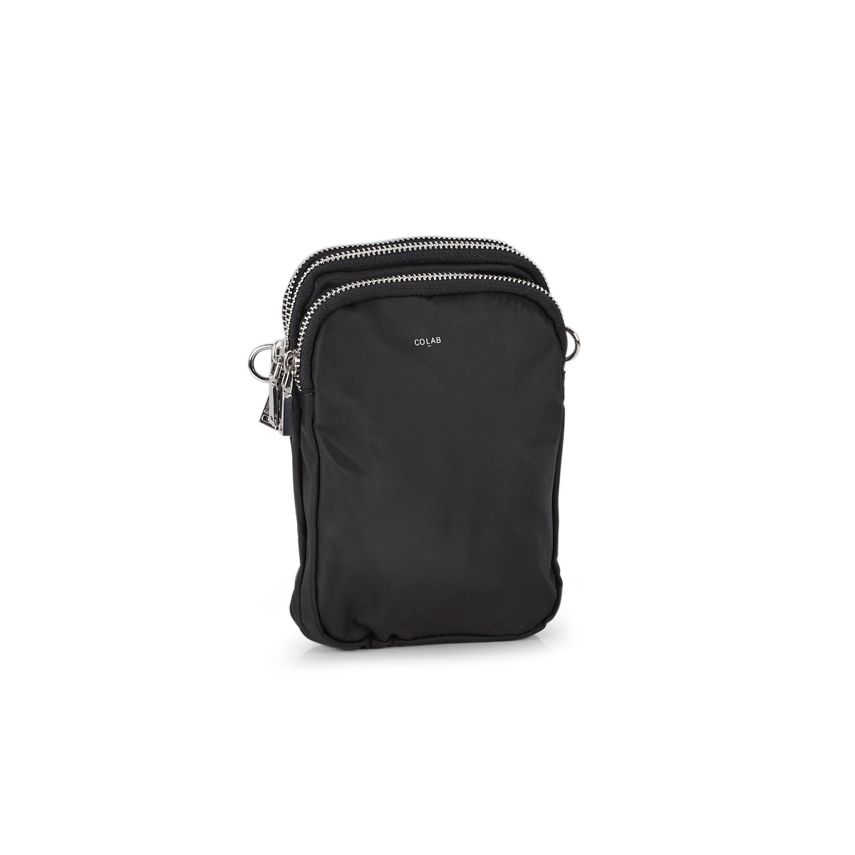 Lds black compartment tech crossbody