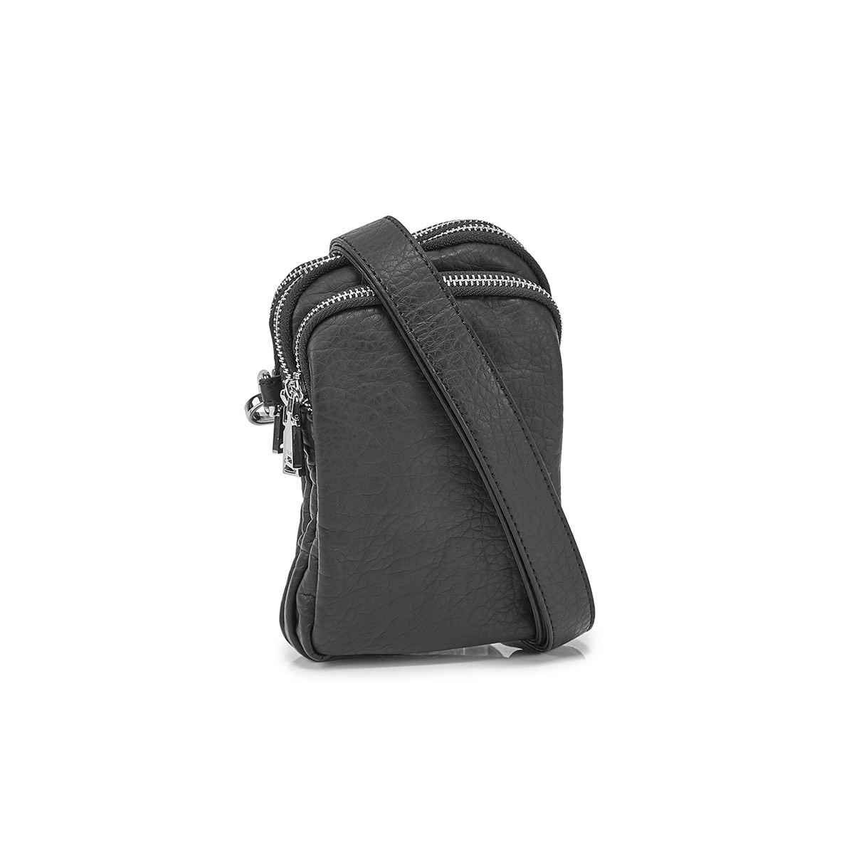 Lds black compartment tech crossbody