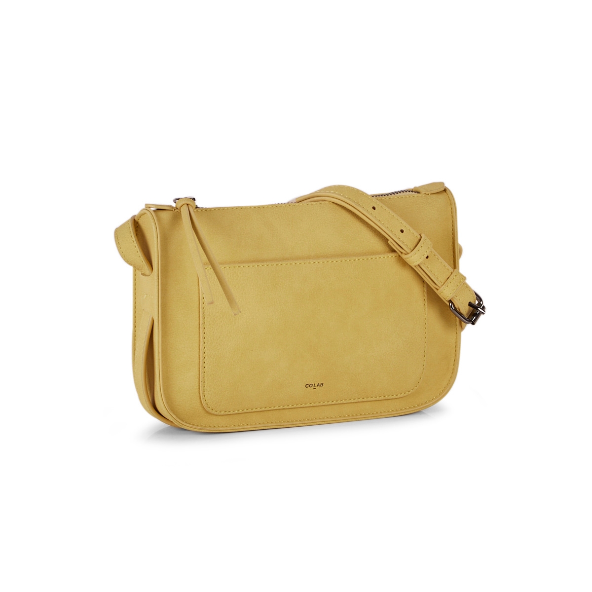 Lds saffron top zip cross body bag