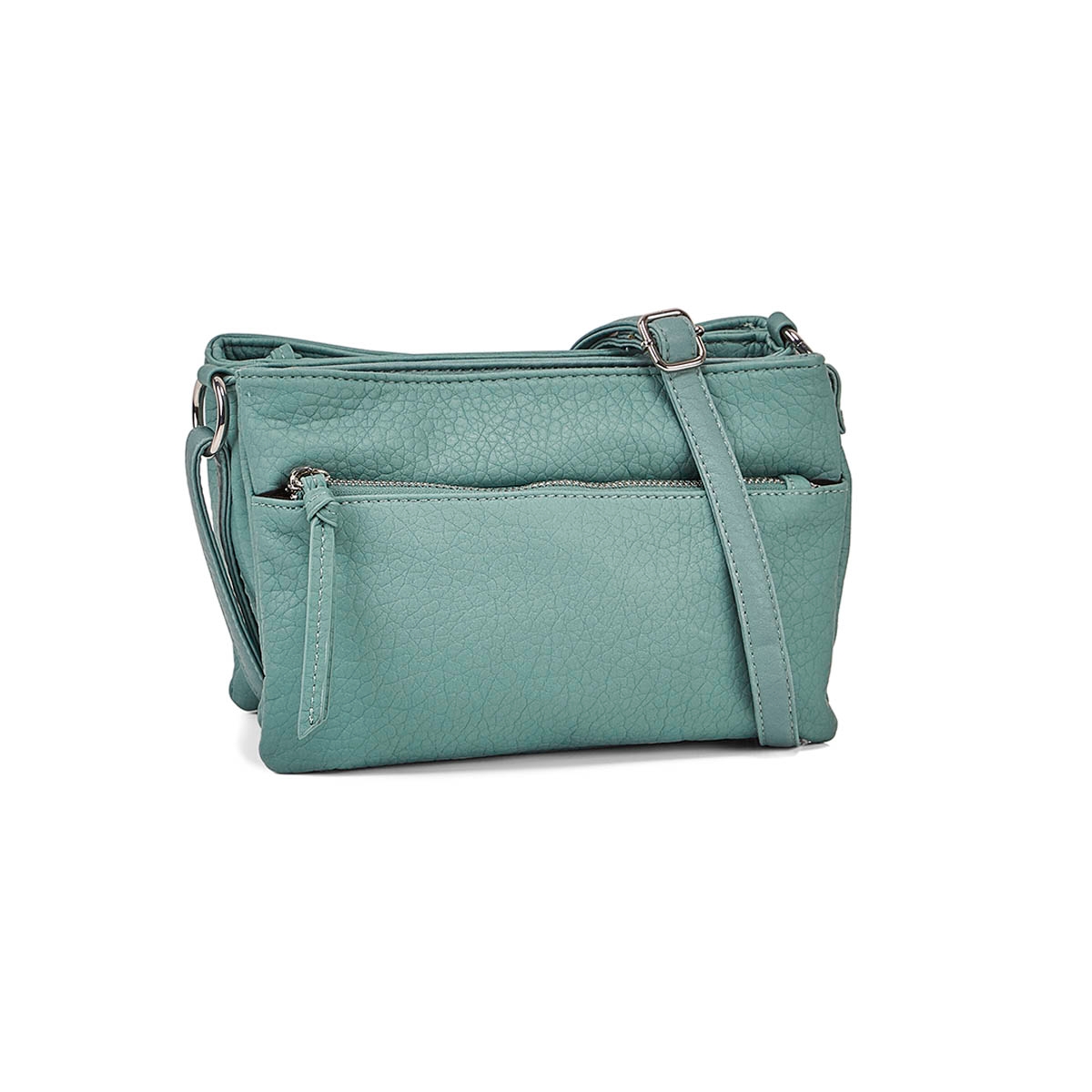 Lds aqua triple crossbody bag