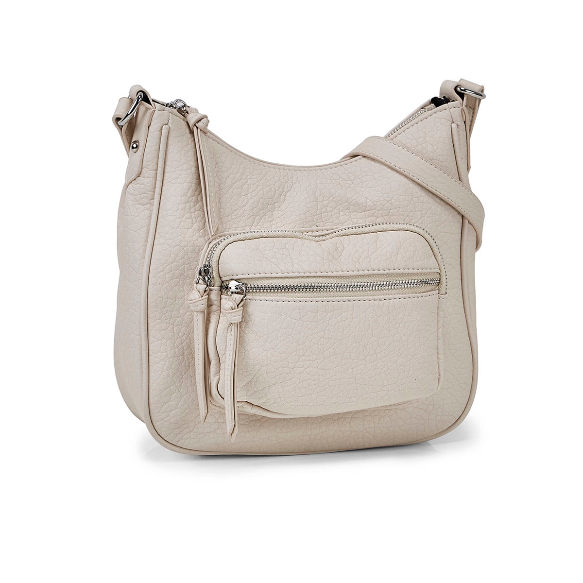 Lds Washed Vntg bone hobo crossbody