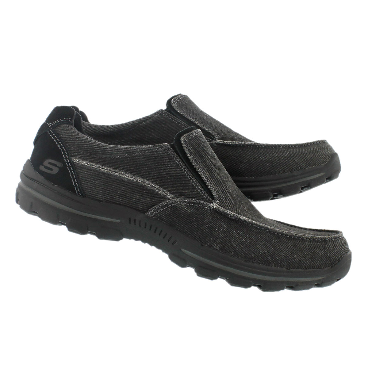 Mns Braver Randon blk slip on casual