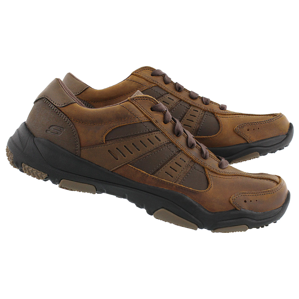 Mns LarsonNerick dk brn bike toe sneaker