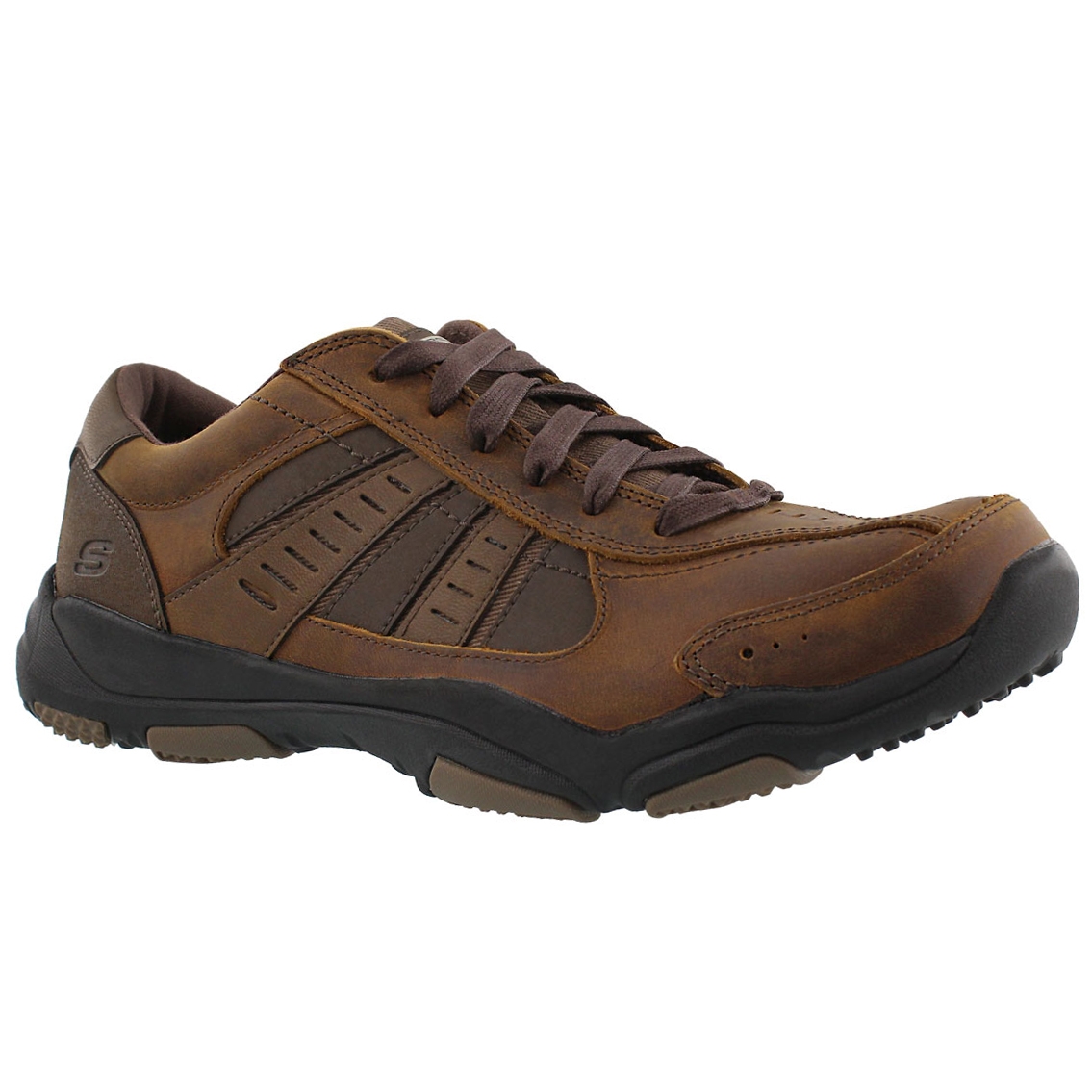 Men's LARSON NERICK dark brown bike toe sneaker