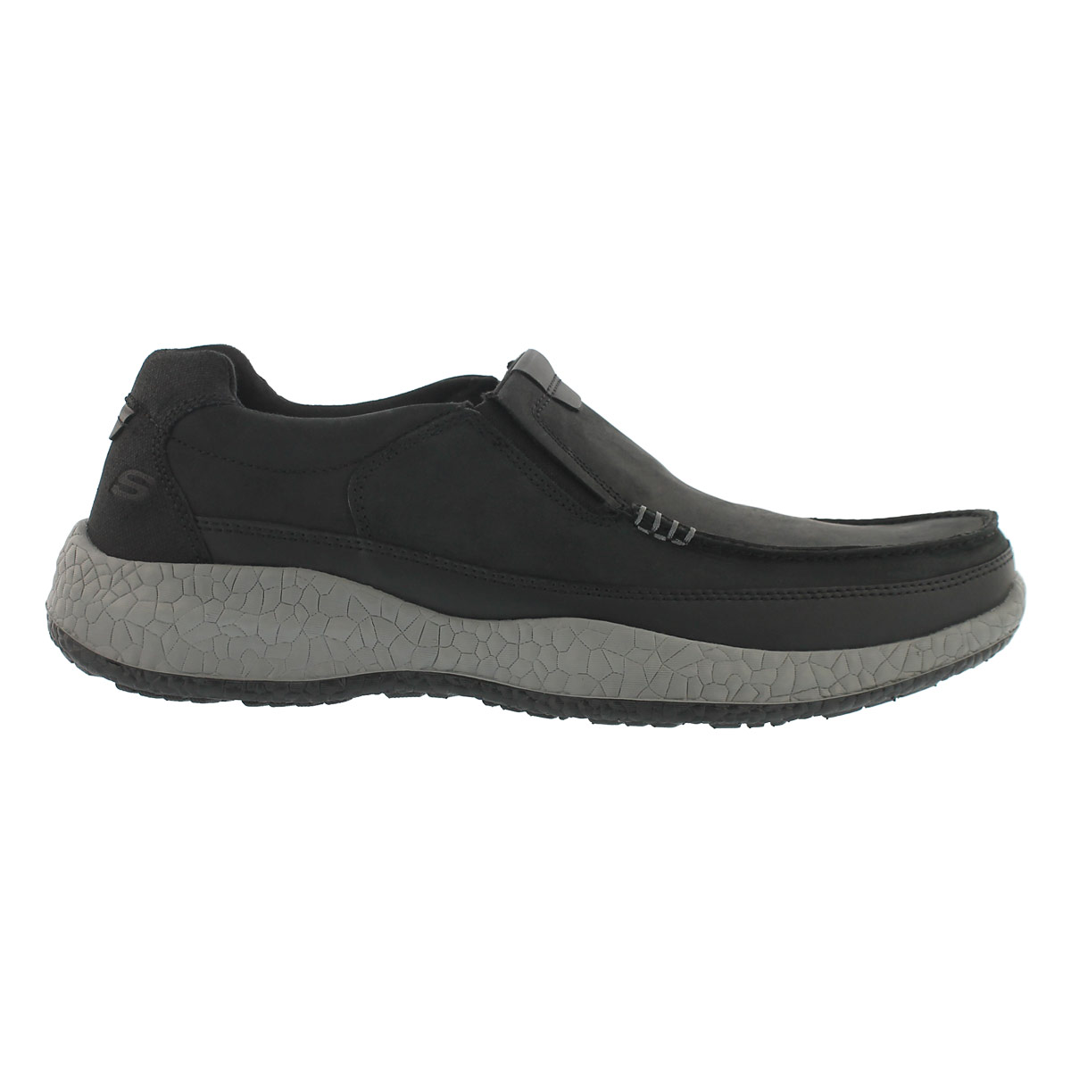 Mns Bursen Esten blk moc toe slip on