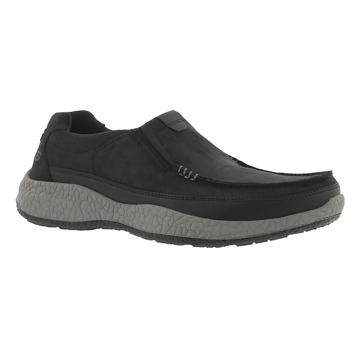 Mns Bursen Esten blk moc toe slip on