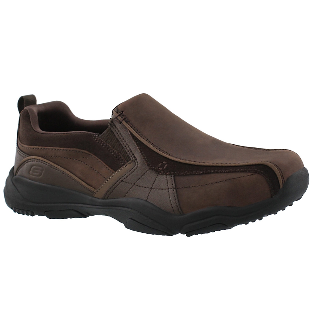 Mns Larson Berto dk brown slip on shoe