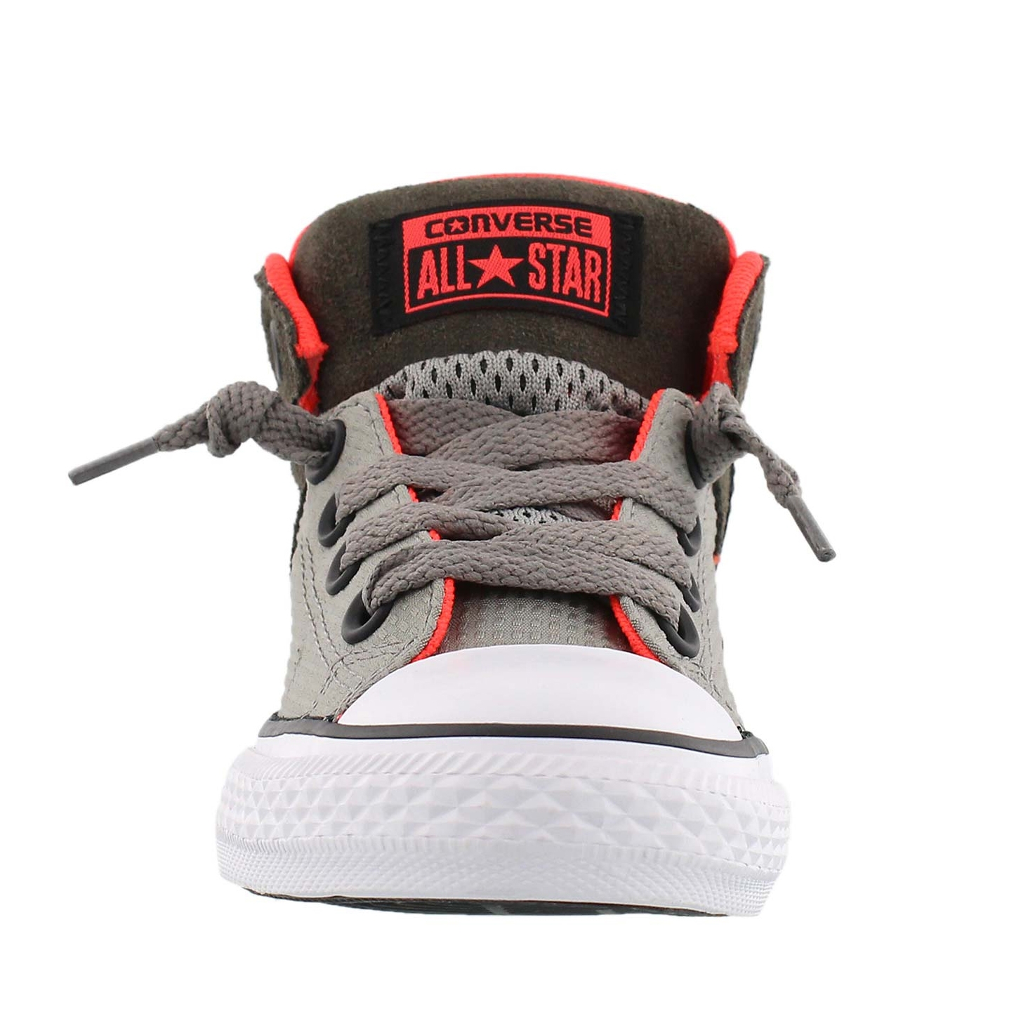 Bys AxelMid RipStop gry/crimson sneaker