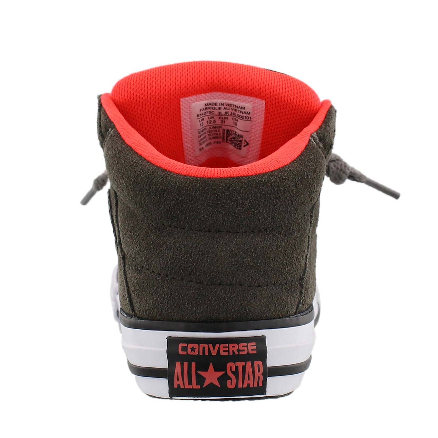 Bys AxelMid RipStop gry/crimson sneaker