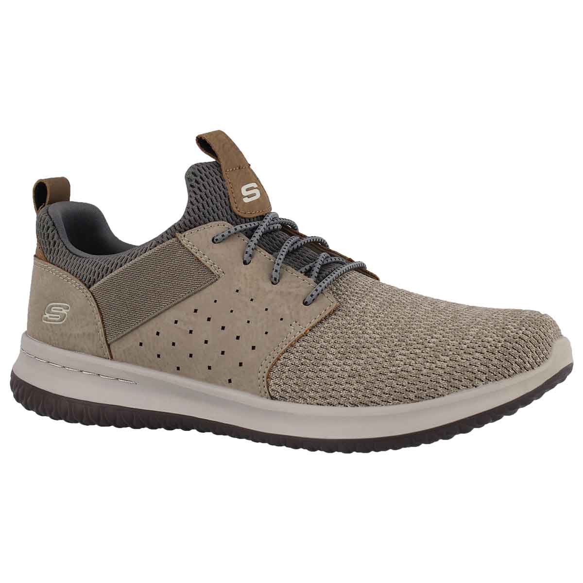 Men's DELSON CAMBEN taupe slip on sneakers