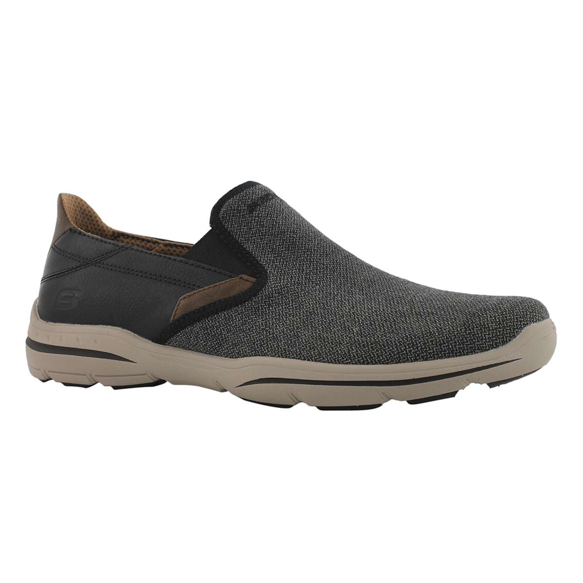 Mns Harper Trefton bk/tn slip on shoe