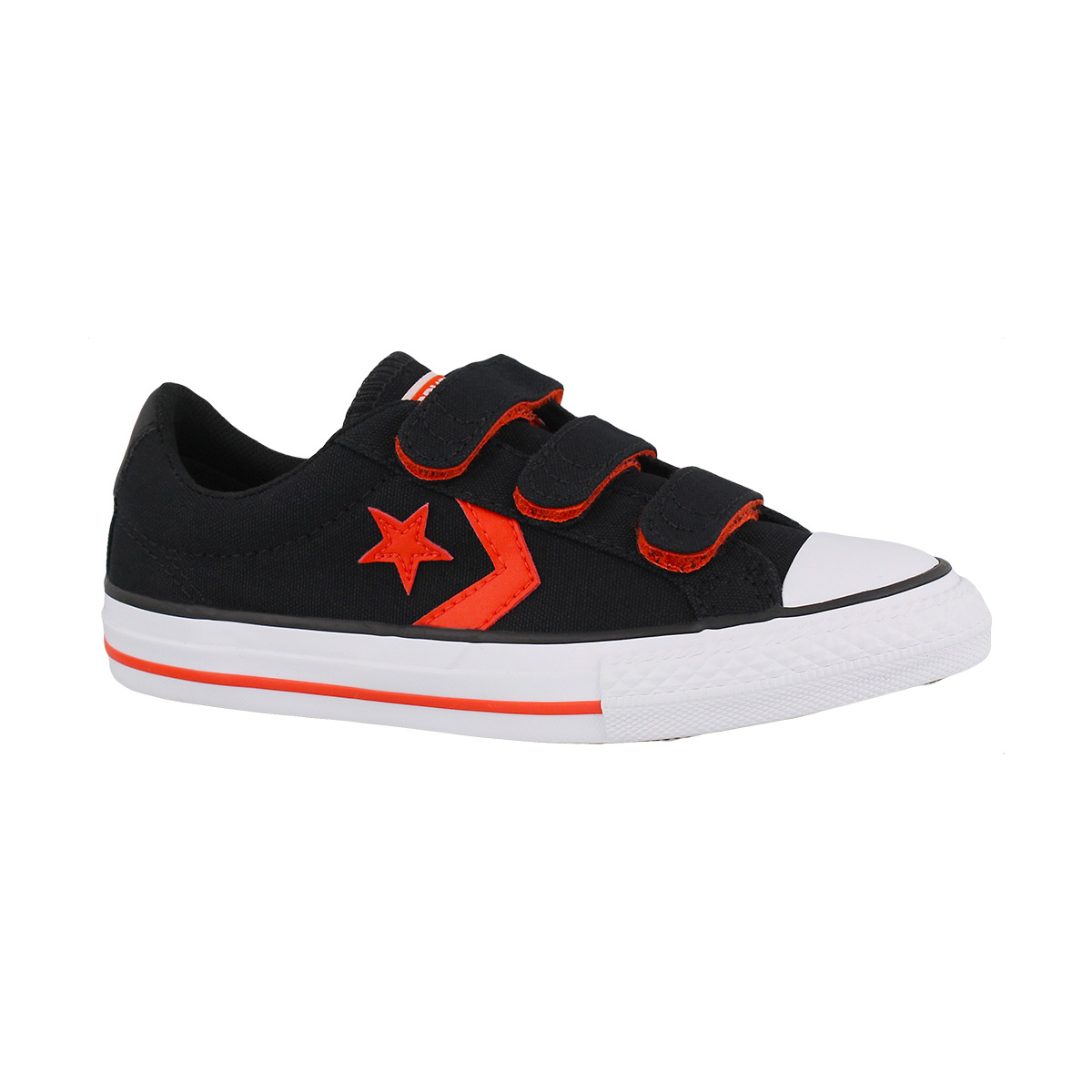 Boys' STAR PLAYER 3V black/red/whtie sneakers
