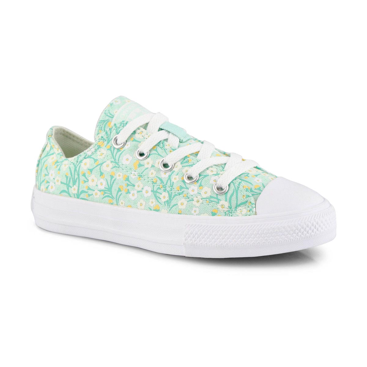 Grls CTAS Ditsy Floral mint/gold snkr