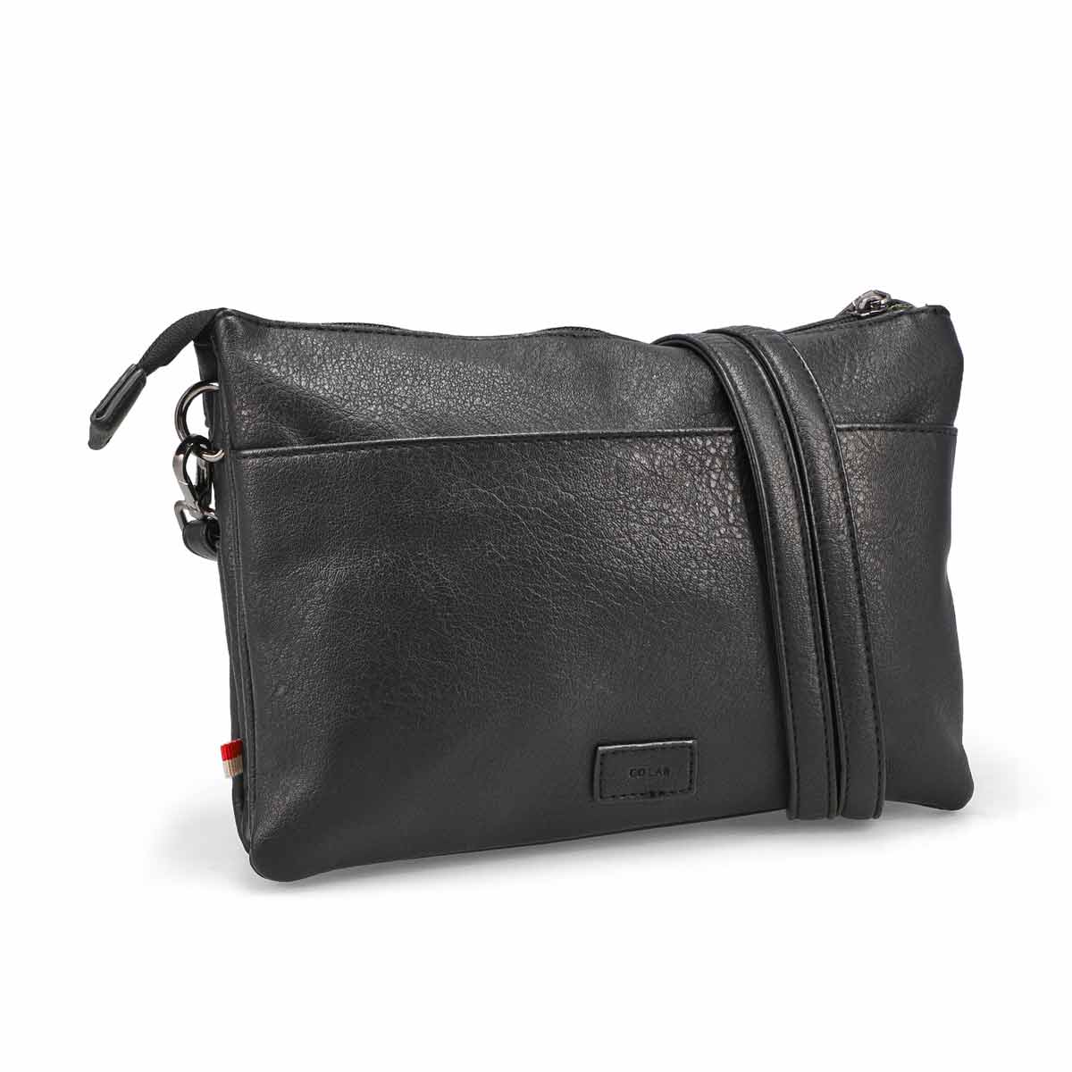 Womens Gambit Crossbody Clutch Bag - Black