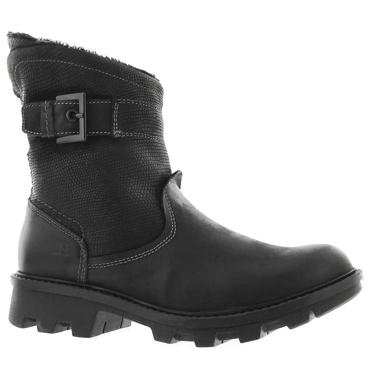 Women's MARILYN 09 schwarz short midcalf boots