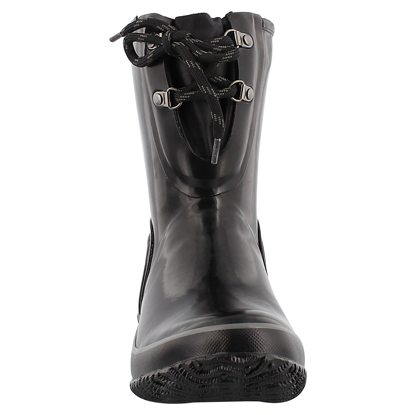 Lds UrbanFarmer 2Eye blk low rain boot