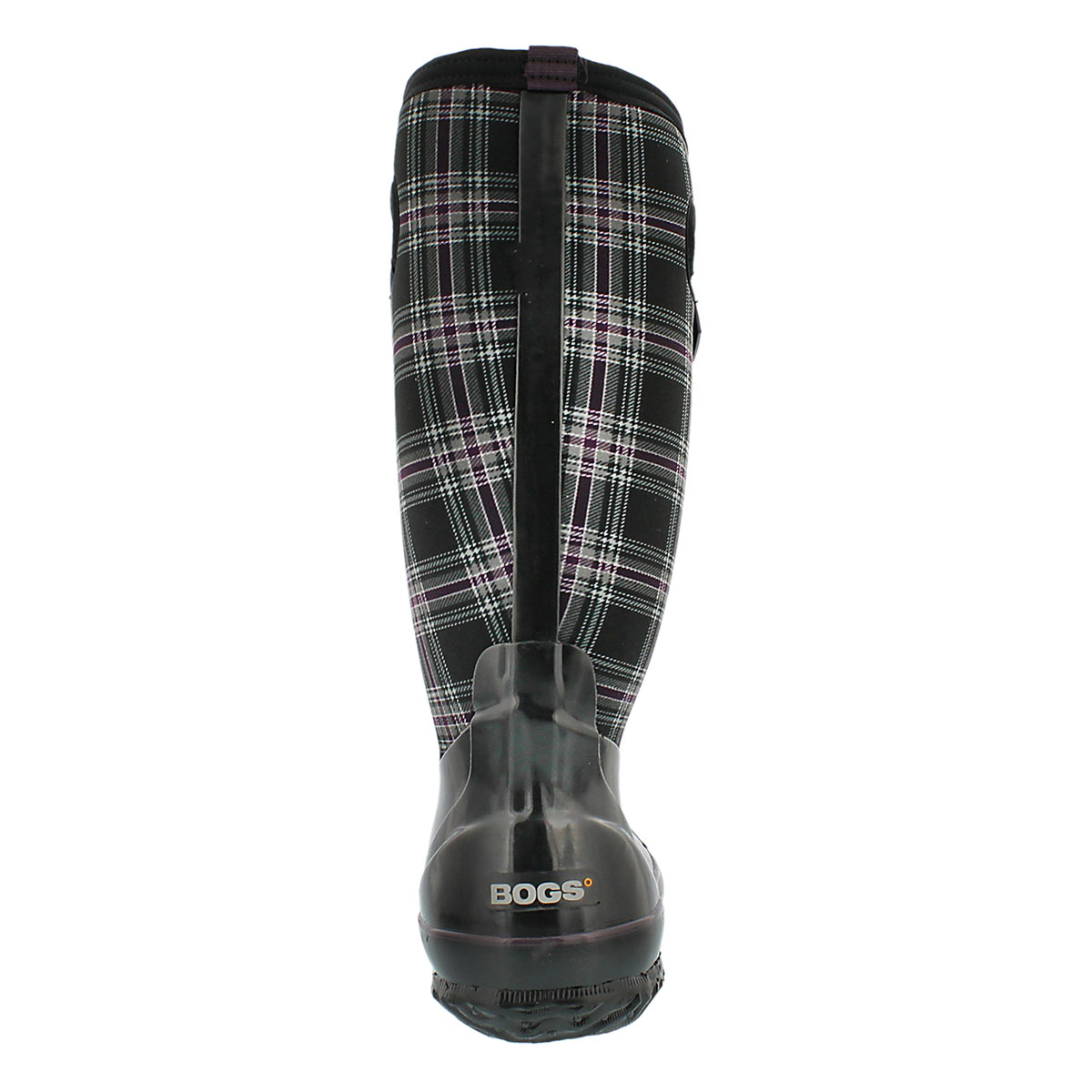 Lds Winter Plaid Tall blk wtpf boot WIDE