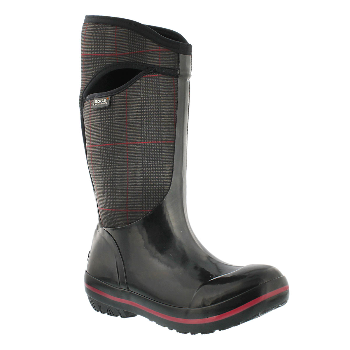 Lds Prince of Wales Tall blk wtpf boot