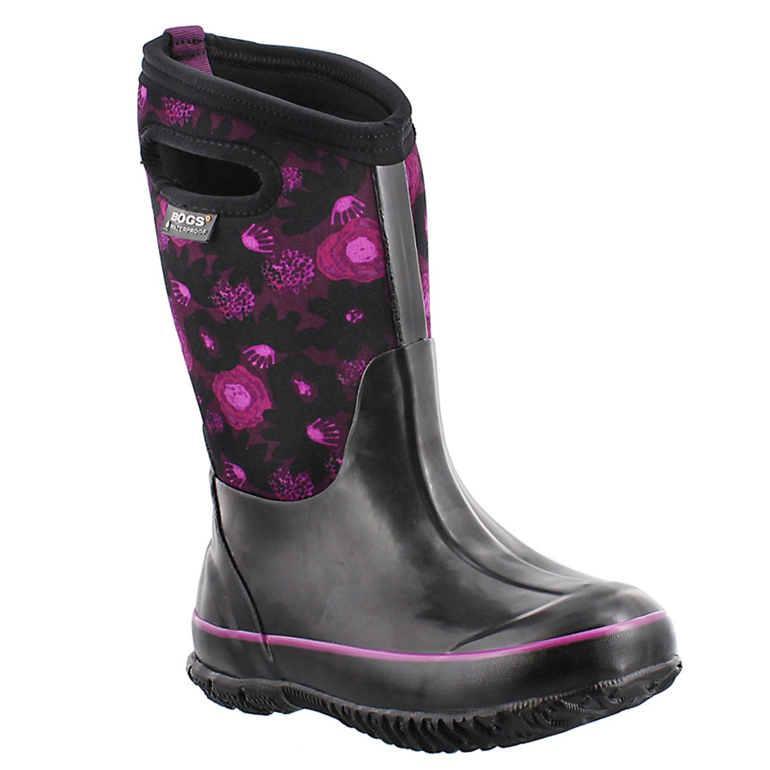 Grls Classic Watercolor blk wtpf boot