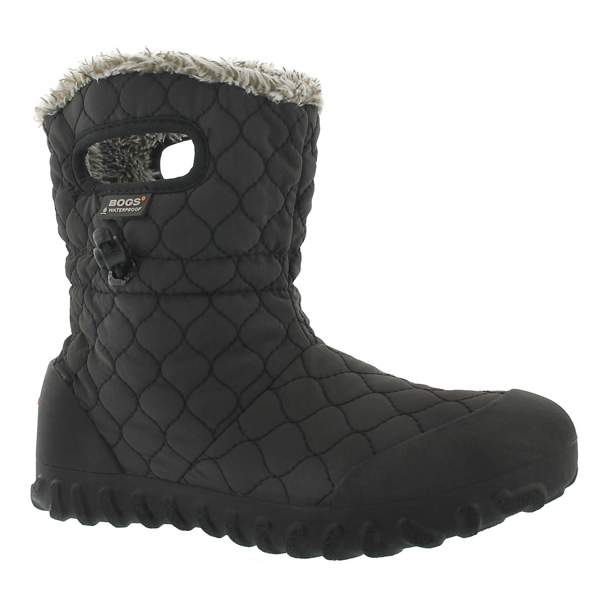 Women's B-MOC QUILTED PUFF black waterproof boots