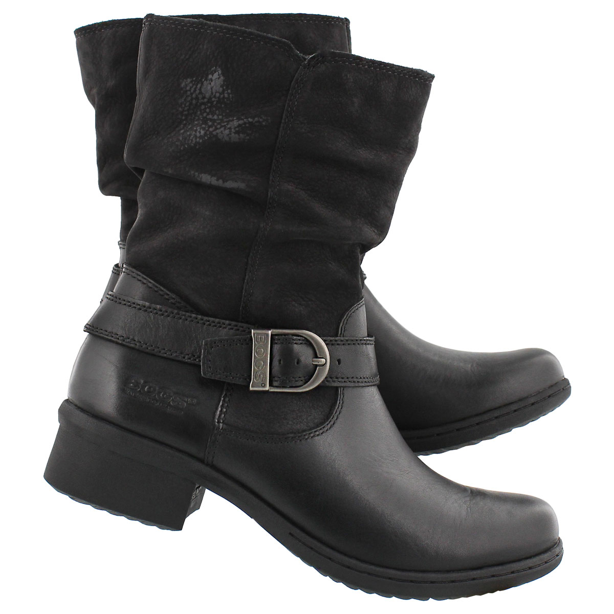 Lds Carly Mid black wtpf ankle boot