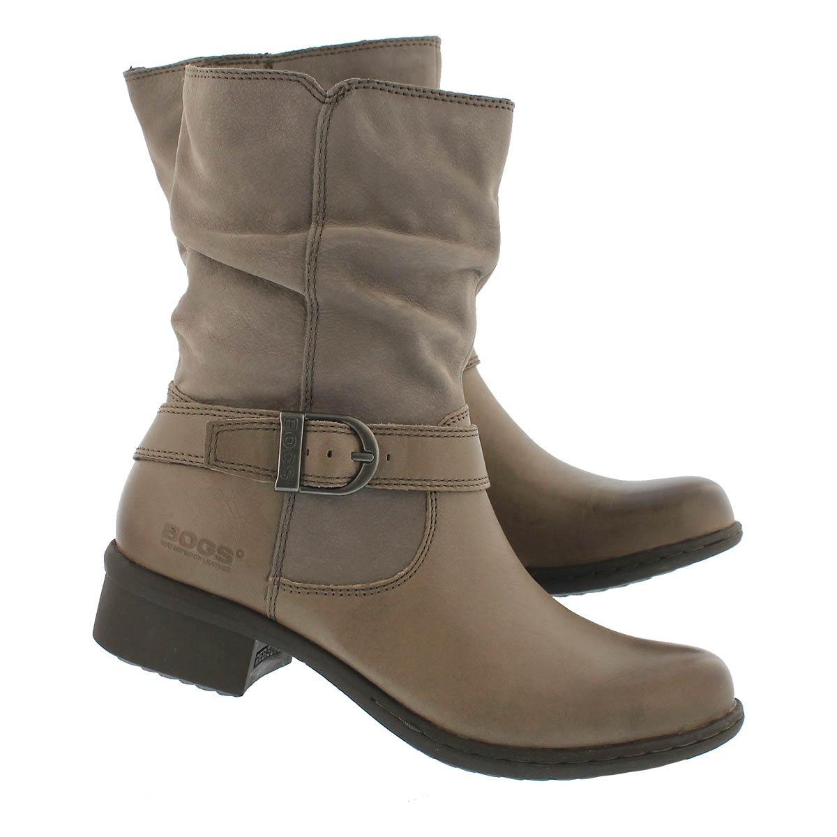 Lds Carly Mid taupe wtpf ankle boot