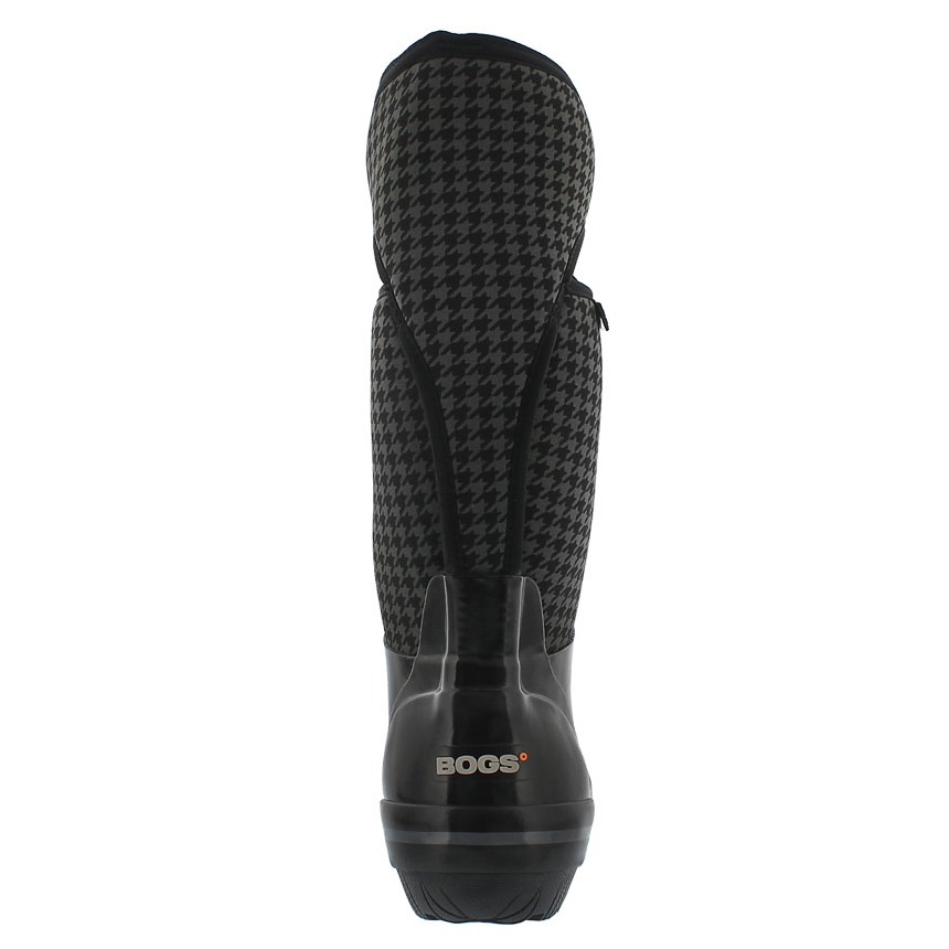 Lds PlimsollHoundstoothTall bk wtpf boot