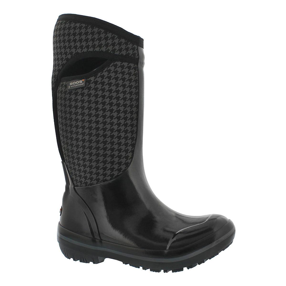 Women's PLIMSOLL HOUNDSTOOTH TALL waterproof boots