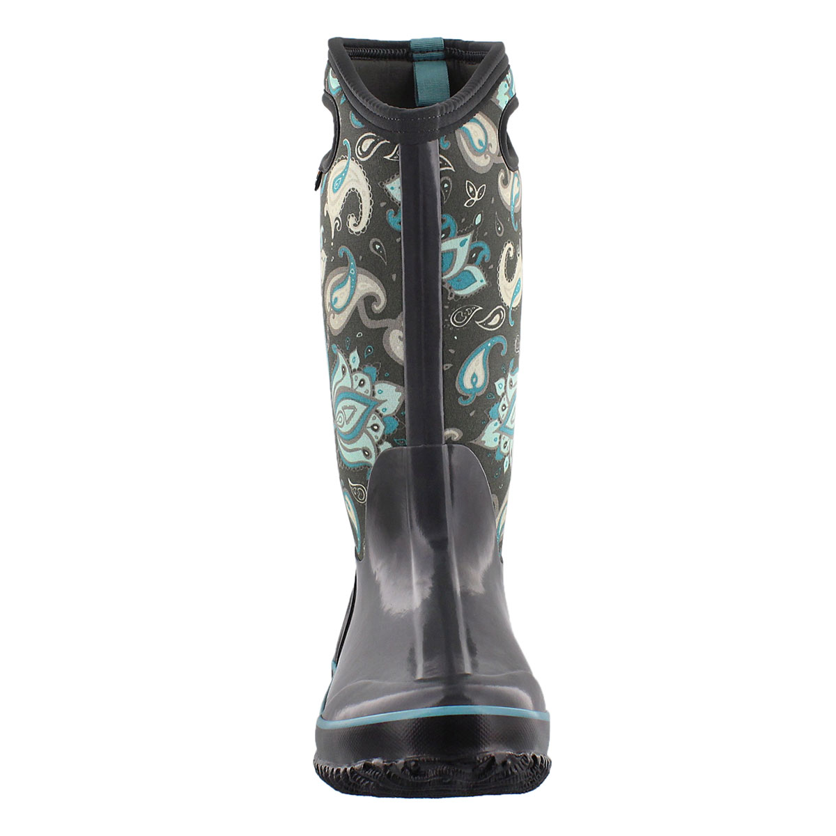 Lds ClassicPaisleyFloralTall gry wp boot