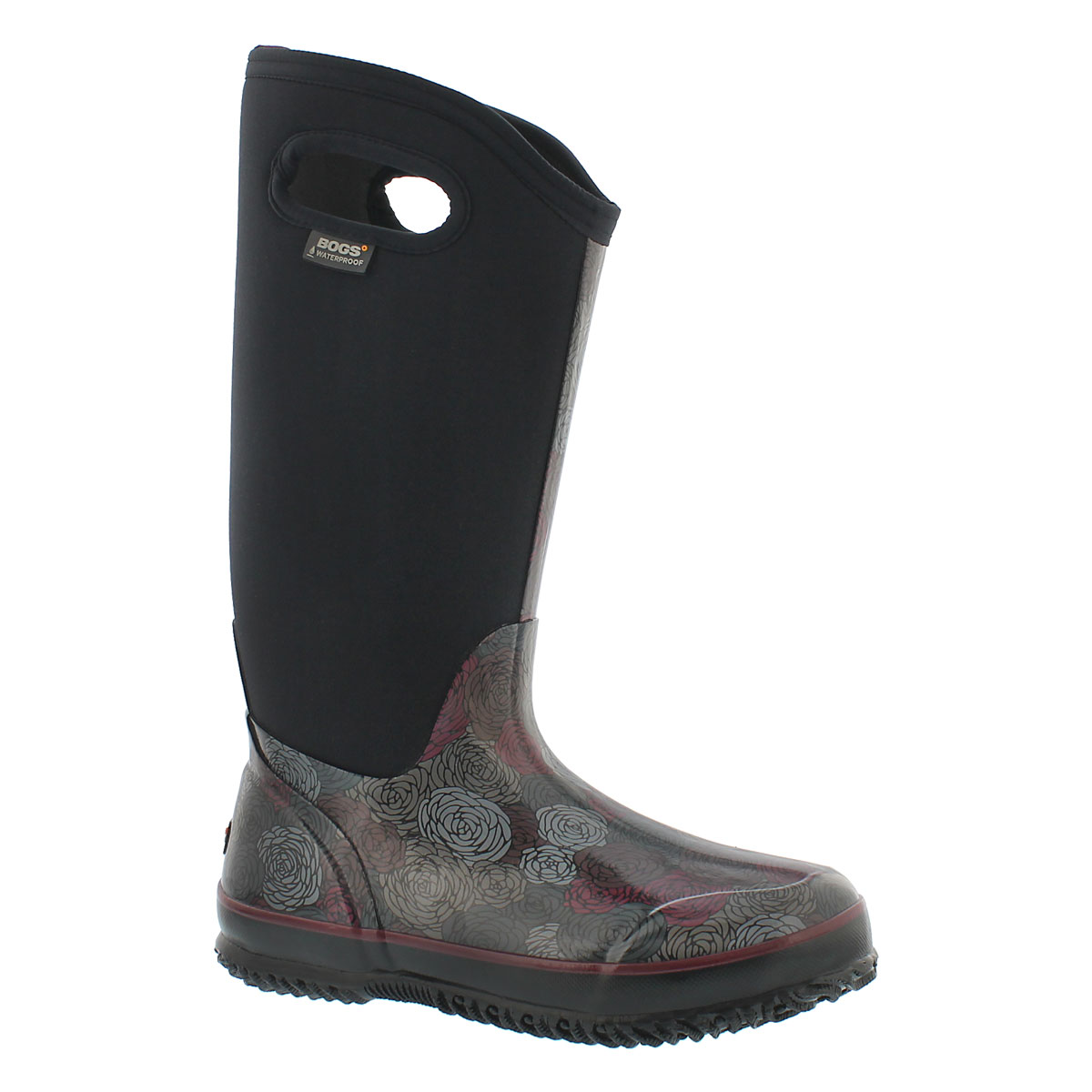 Women's CLASSIC ROSEY TALL black waterproof boots