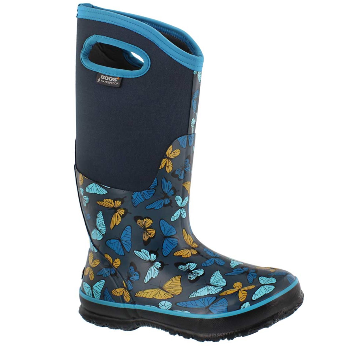 Women's CLASSIC BUTTERFLIES navy wtpf boots