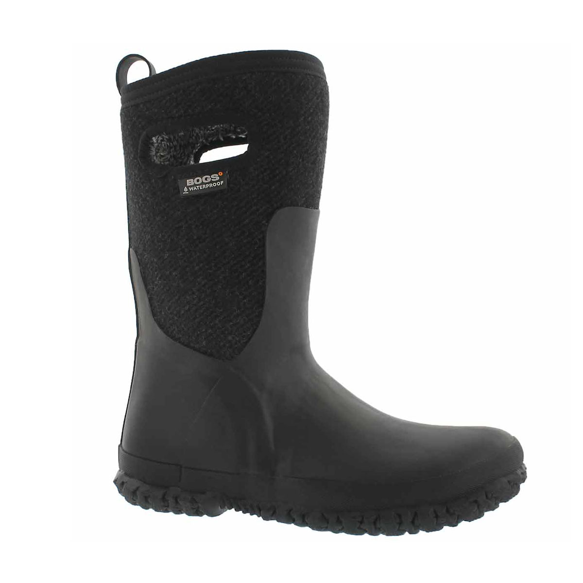 Kids' CRANDAL WOOL black waterproof boots