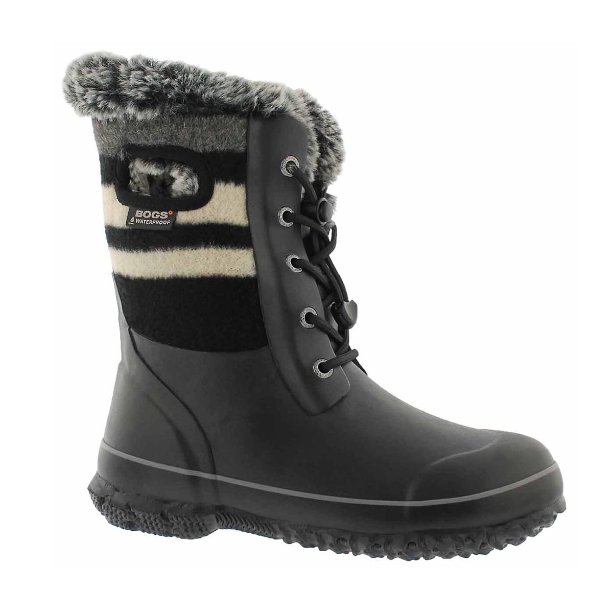 Girls' ARCATA WOOL STRIPE black multi wtpf boots