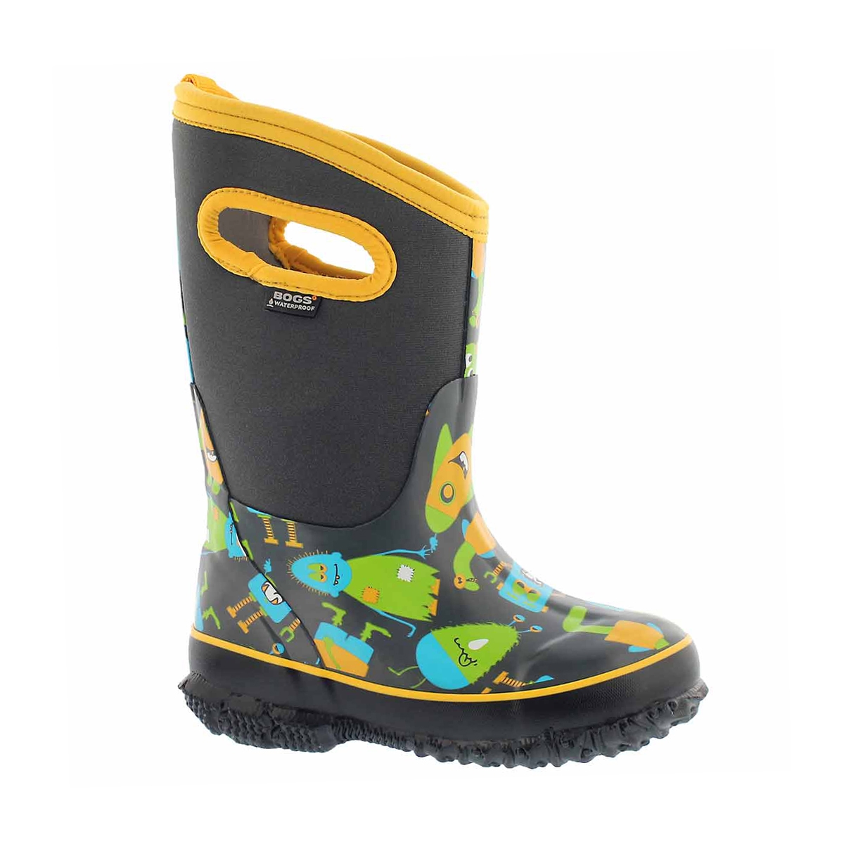 Boys' CLASSIC MONSTER grey multi wtpf boots