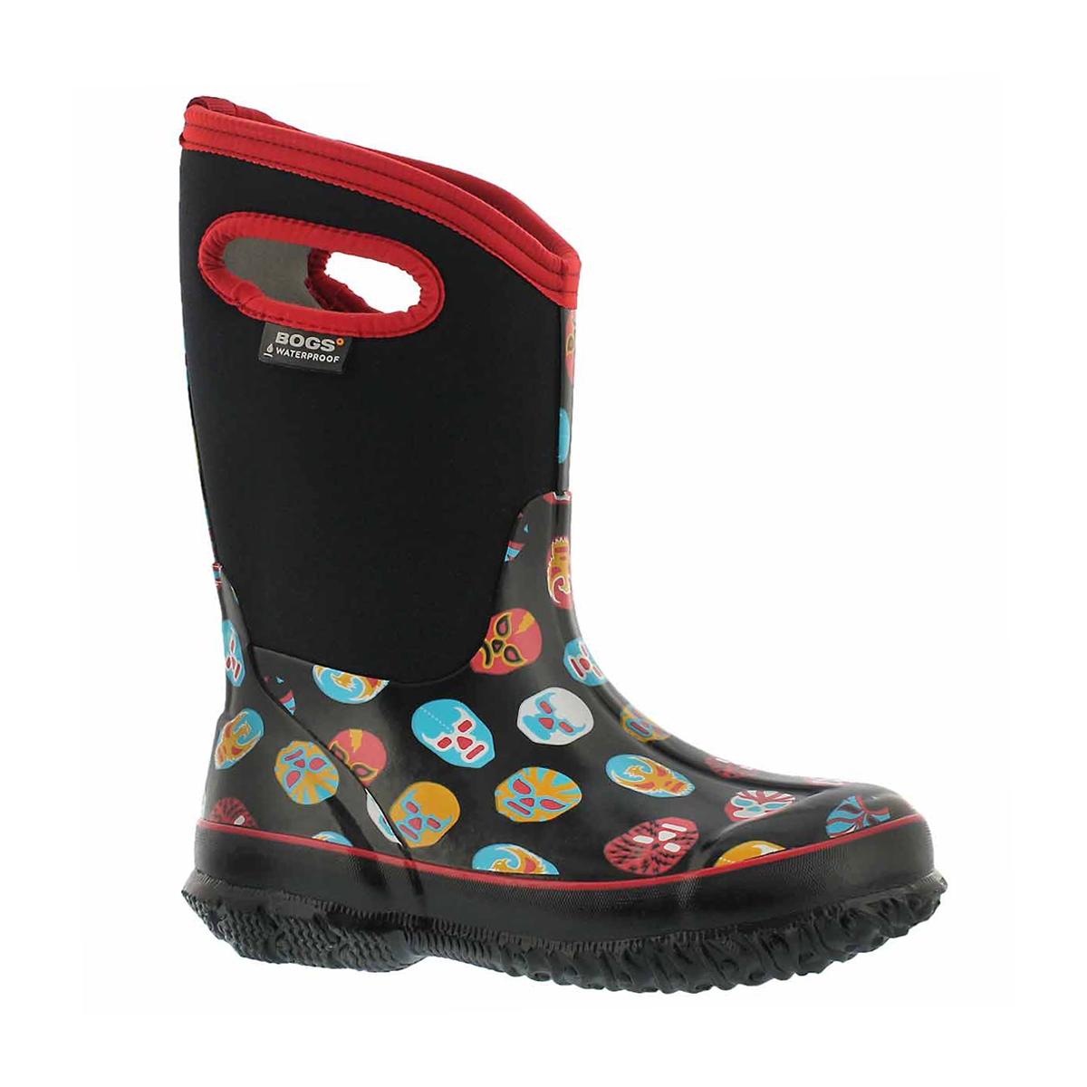 Boys' CLASSIC MASK black multi waterproof boots